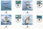 WWF Montserrat 1990 Fdc Common Striped Spineer Spotted Dolphins