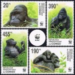 WWF Congo 2002 Stamps Grauer's Gorilla MNH
