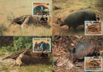 WWF Paraguay 1985 Beautiful Maxi Cards Giant Anteater