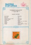 Pakistan Fdc 1985 Brochure & Stamp Referendum 1985