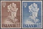 Iceland 1960 World Refugee Year Stamps MNH