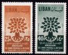Lebanon 1960 Stamps World Refugee Year MNH