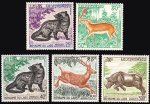 Laos 1971 Stamps Sc # #219-22 C83 Wildlife Animals MNH