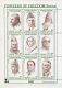 Pakistan Stamps Sheet 1990 Pioneer Of Freedom Aga Khan
