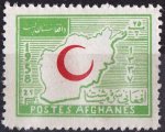 Afghanistan 1958 Stamps Red Cross Red Crescent Red Half Moon Map