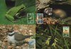 WWF Liechtenstein 1989 Beautiful Maxi Cards Bird Frog Etc
