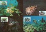 WWF Antigua & Barbuda1987 Maxi Cards Fishes