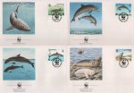 WWF Guernsey Fdc 1990 Dolphin Grey Seal Etc