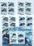 Burundi 2011 S/Sheet & Stamps Imperf Marine Life Dolphins MNH