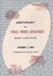 Pakistan Fdc 1963 Brochure Centeneray Of PWD