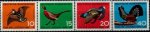 Germany 1965 Stamps Birds Phesants MNH