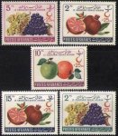 Afghanistan 1961 Stamps Red Cross Red Crescent Fruits MNH
