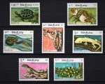 Laos 1984 Stamps Reptiles Lizard Snakes Etc