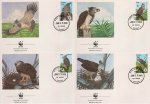 WWF Guyana 1990 Fdc Harpie Eagles