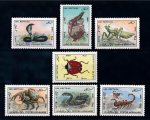 Afghanistan 1988 Stamps Reptiles Spider Snake Scorpion Mantis