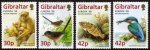 Gibraltar 1999 Stamps Nature Reserves Kingfisher Bird Fishes