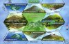 Indonesia 2003 Stamps S/Sheet Mountain Shaped
