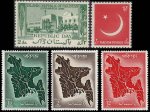 Pakistan Stamps 1956 Year Pack Independence Day Moon Star Map