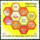 Pakistan Stamps 1987 Pakistan Post Office Honey Bee Comb