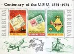 Barbuda 1974 S/Sheet Centenary Of UPU MNH