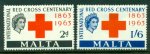 Malta 1963 Stamps Red Cross Centenary