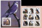 Guinee 2002 S/Sheet Stamps Birds of Prey Falcons MNH