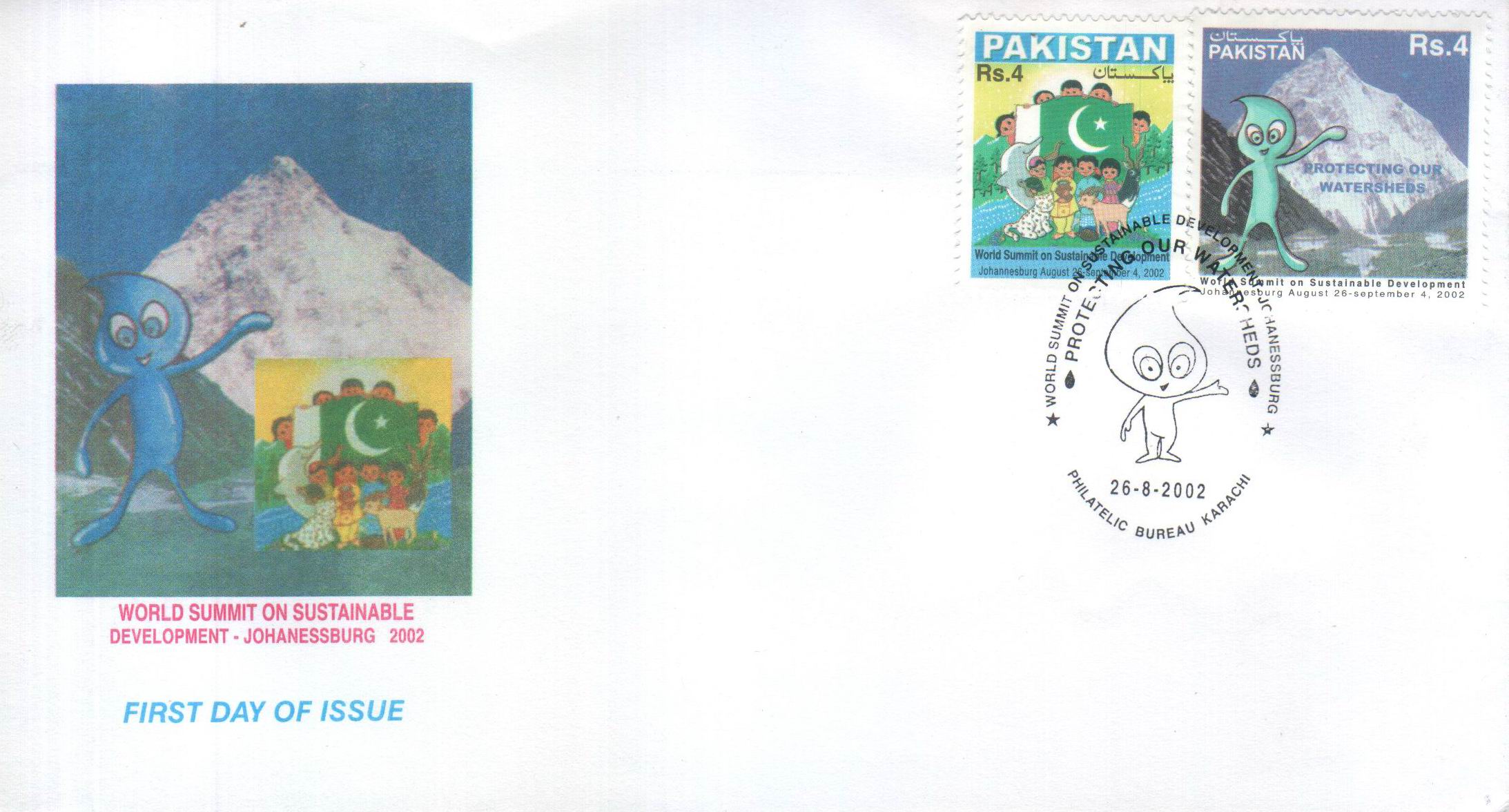 (image for) Pakistan Fdc 2002 World Summit On Sustainable K2 Mountains