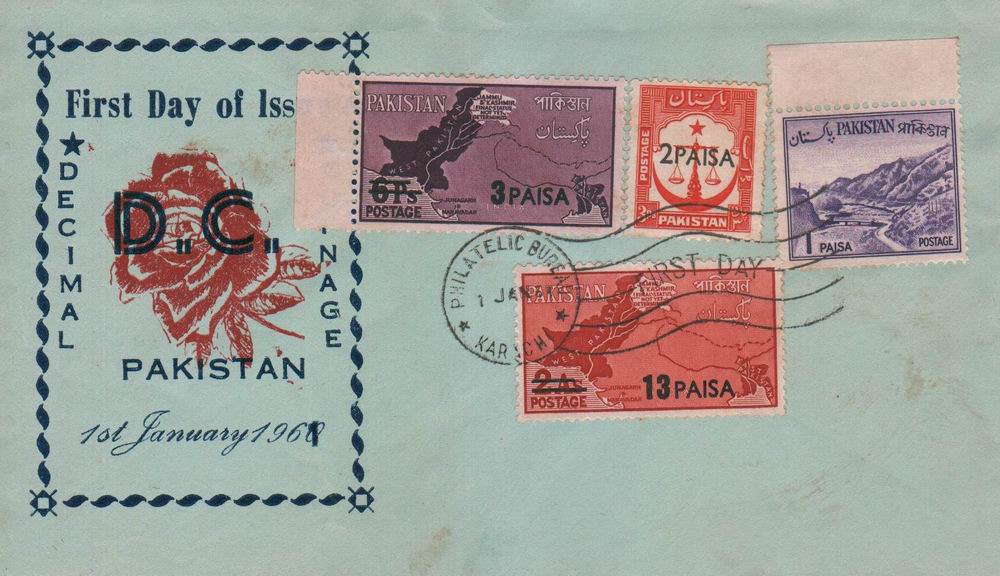 (image for) Pakistan Fdc 1961 Currency Changed 100 Paisa = 1 Rupee