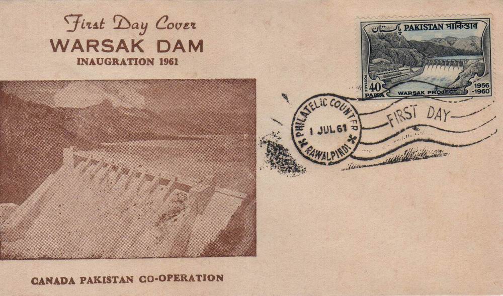 (image for) Pakistan Fdc 1961 Warsak Dam Hydro Electric Project