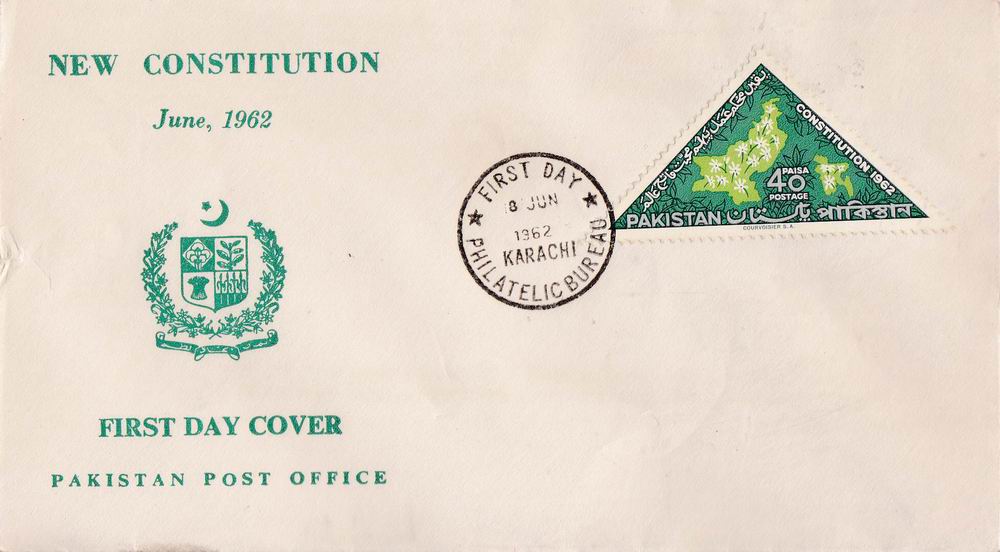 (image for) Pakistan Fdc 1962 Constitution Week
