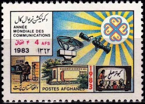 (image for) Afghanistan 1983 Stamps World Telecommuinication Year MNH
