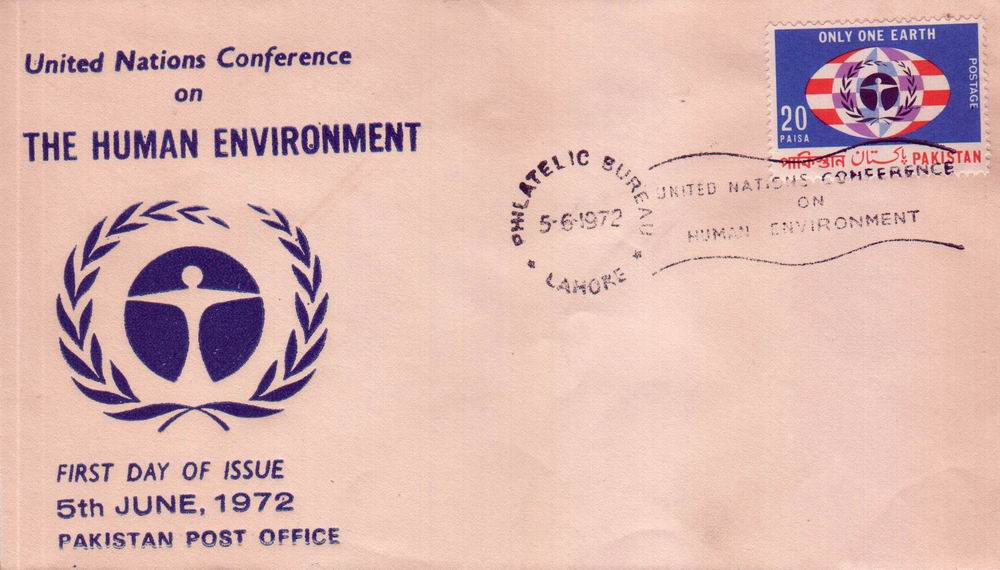 (image for) Pakistan Fdc 1972 Earth Day