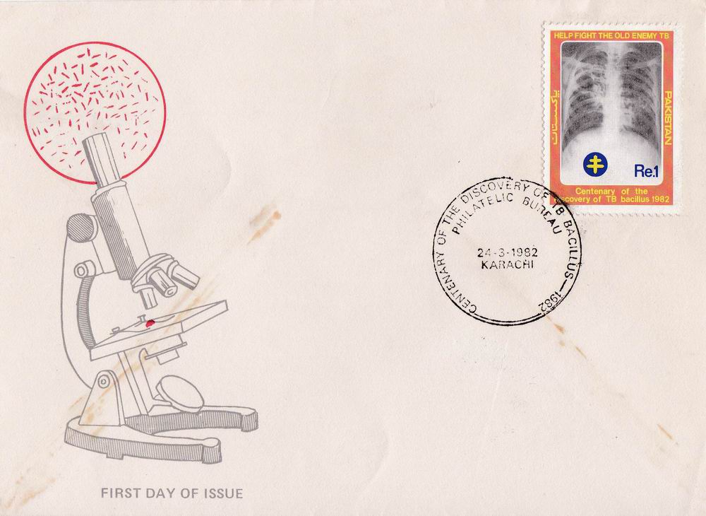 (image for) Pakistan Fdc 1982 Centenary Of Discovery of the T.B. Bacillus