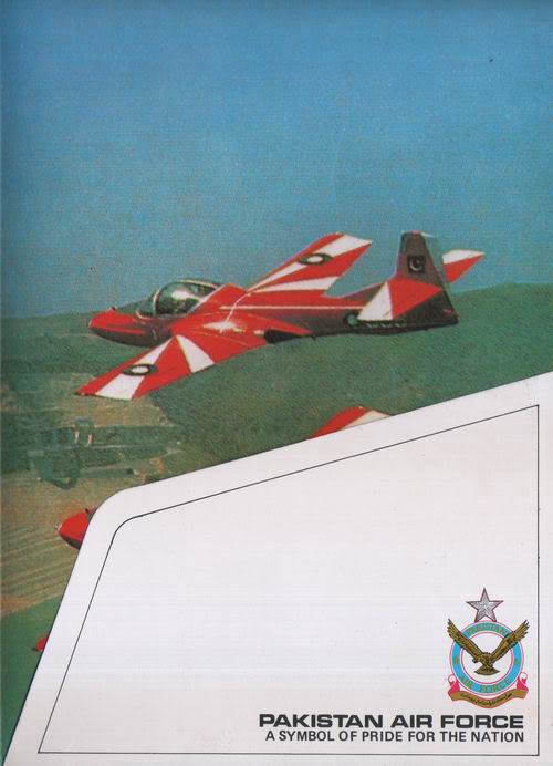 (image for) Pakistan Fdc 1987 Brochure & Stamp Sheet Air Force F 104 F16 F 8