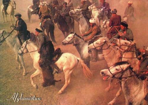 (image for) Afghanistan Postcard Buzkashi National Game Of Afghanis