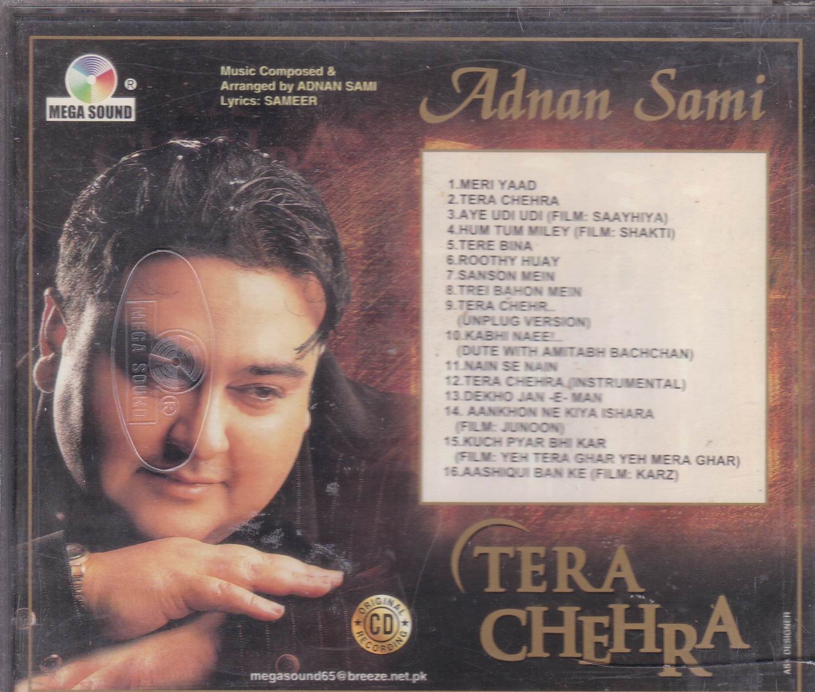 (image for) Tera Chehra Adnan Sami Khan MS Cd Superb Recording