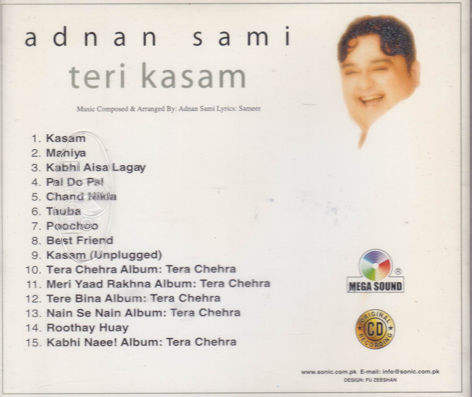 (image for) Teri Qasam Adnan Sami Khan MS Cd Superb Recording