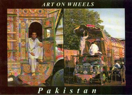 (image for) Pakistan Beautiful Postcard Art On Truck ......