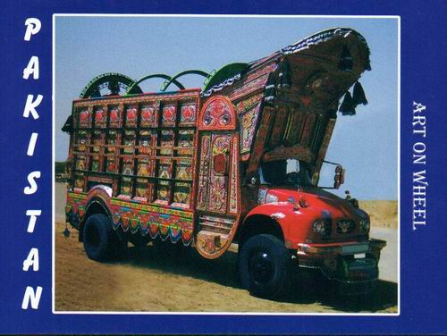 (image for) Pakistan Beautiful Postcard Art On Truck ........