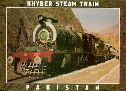(image for) Pakistan Beautiful Postcard Railway Steam Train