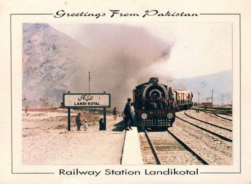 (image for) Pakistan Beautiful Postcard Railway Steam Train