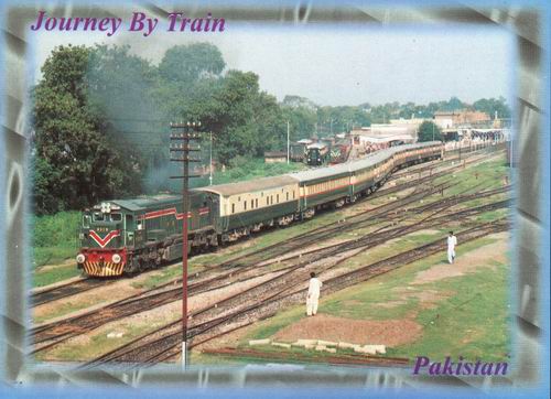 (image for) Pakistan Beautiful Postcard Railway Journey By Train