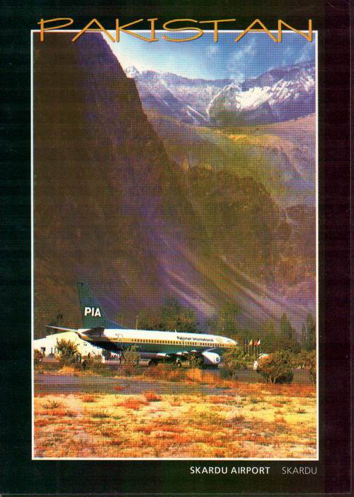 (image for) Pakistan Beautiful Postcard Skardu Airport