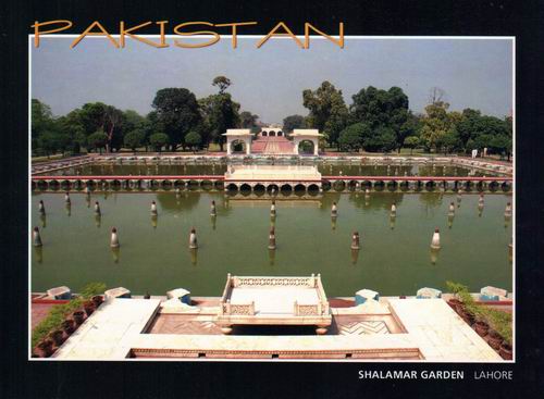 (image for) Pakistan Beautiful Postcard Shalimar Gardens Lahore