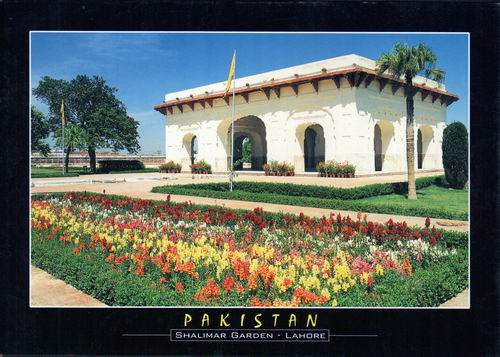 (image for) Pakistan Beautiful Postcard Shalimar Gardens Lahore