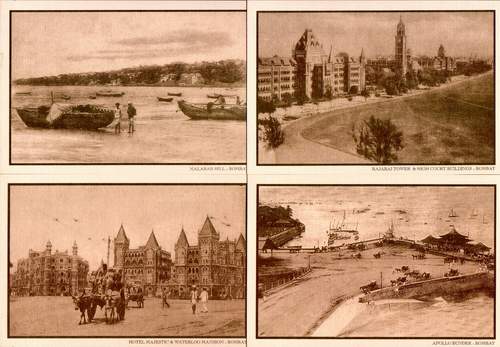 (image for) India Postcard Presentation Pack Bombay 100 Years Ago