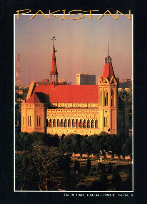 (image for) Pakistan Beautiful Postcard Frere Hall Bagh Jinnah Karachi