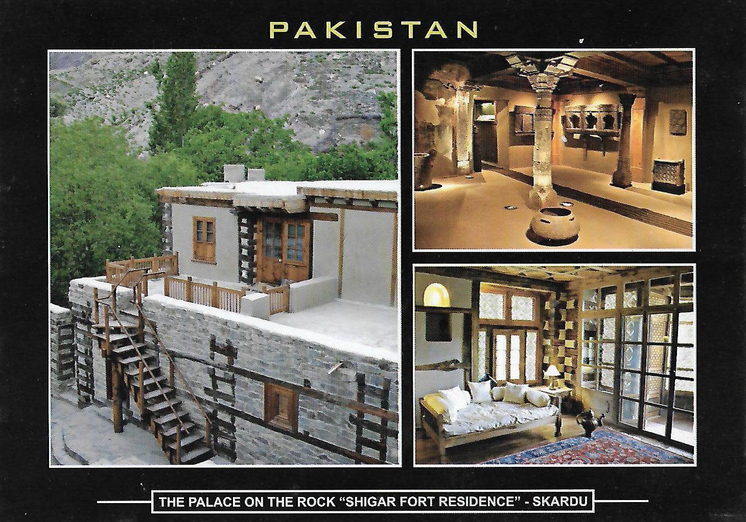 (image for) Pakistan Beautiful Postcard Palace On The Rocks Shigar Fort