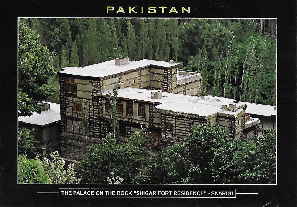 (image for) Pakistan Beautiful Postcard Palace On The Rocks Shigar Fort