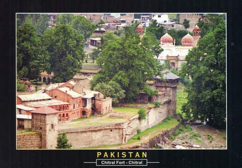 (image for) Pakistan Beautiful Postcard Chitral Fort